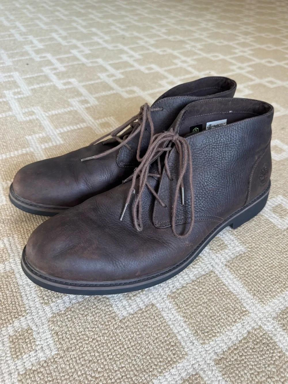 Timberland Stormbucks Waterproof Chukka Boots Brown Leather Mens 13